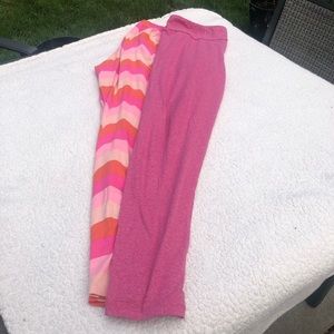 Lot of 2 Agnes and Dora and Lularoe Leggings- pink